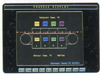 The operator console Consists of a colour /graphic monitor and a joystick.